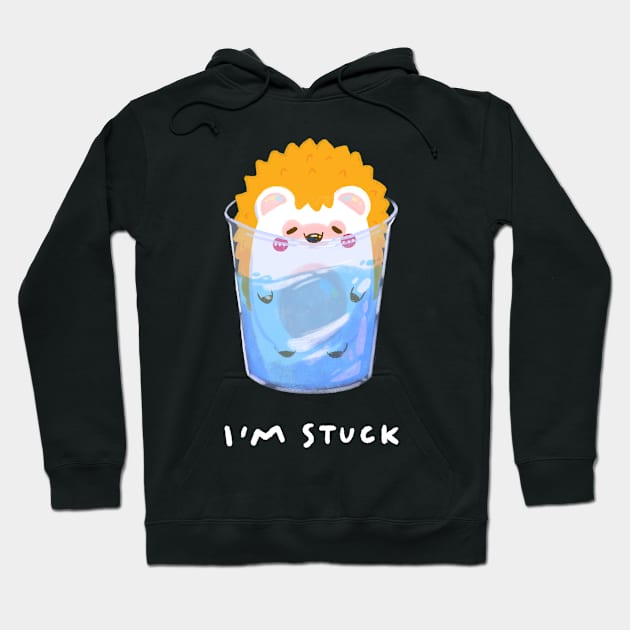 I’m Stuck Hoodie by Iniistudio